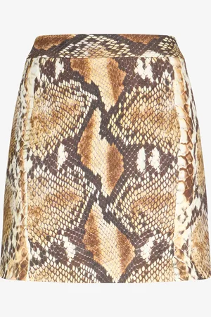 Roberto Cavalli Minifalda con Estampado de Pitón
