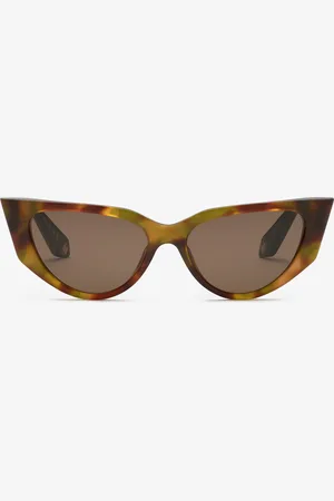 Roberto Cavalli Gafas de sol modelo ojo de gato con patillas efecto escamas