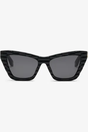 Roberto Cavalli Gafas de sol con frente liso y efecto acolchado en las patillas