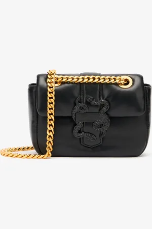 Roberto Cavalli Bolso Bandolera Pequeño Con Mirror Snake