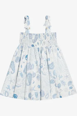 Roberto Cavalli Vestido Con Estampado Marino Y Monograma RC
