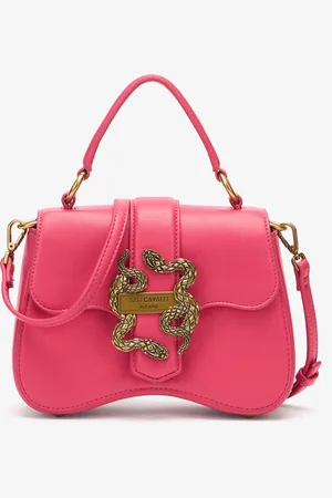Roberto Cavalli Bolso Bandolera Con Mirror Snake Y Logotipo