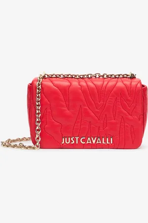 Roberto Cavalli Bolso Bandolera Pespunteado Con Logotipo