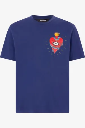 Roberto Cavalli Camiseta Con Corazón Y Serpiente