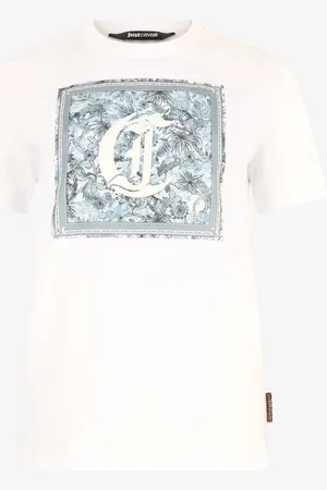 Roberto Cavalli Camiseta Con Motivo Gráfico Y Monograma JC