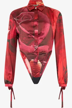 Roberto Cavalli Camisa Bodi Con Estampado Garden Rose