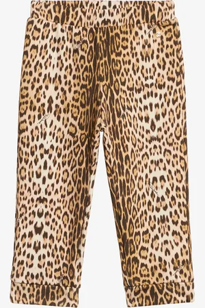 Roberto Cavalli Pantalones Deportivos Con Estampado Jaguar Skin