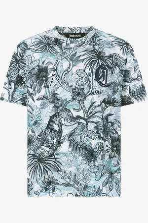 Roberto Cavalli Camiseta Con Estampado Jungle Y Monograma