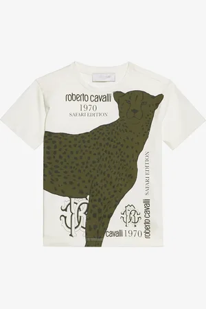 Roberto Cavalli Camiseta Safari Edition Con Guepardo
