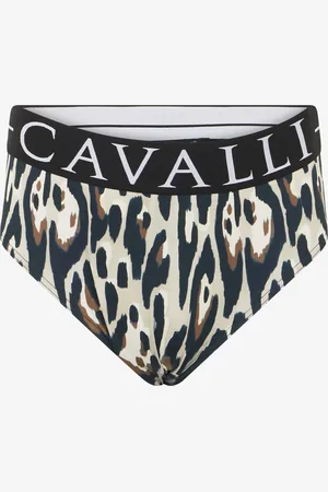 Roberto Cavalli Bañador con logotipo de jacquard