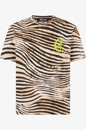 Roberto Cavalli Camiseta Con Estampado Jungle Y Monograma
