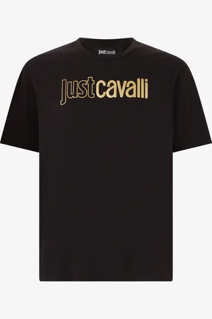 Roberto Cavalli Camiseta Con Logotipo Frontal Estampado