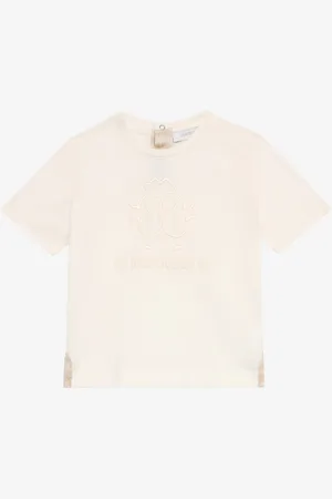 Roberto Cavalli Camiseta Con Logotipo Bordado A Tono