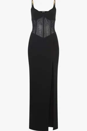 Roberto Cavalli Vestido Largo Transparente