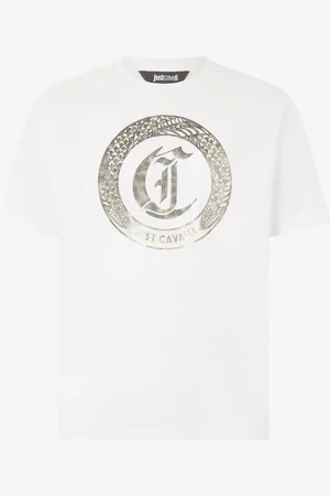 Roberto Cavalli Camiseta Estampado Frontal Con Logotipo