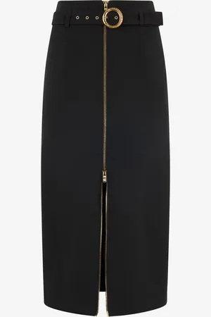 Roberto Cavalli Falda Longuette Con Hebilla Con Logotipo