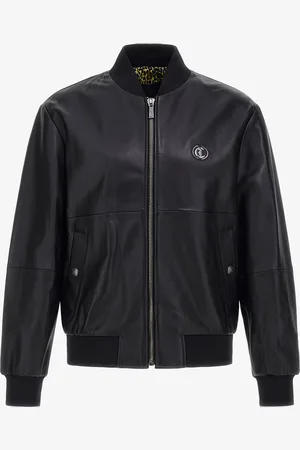 Roberto Cavalli Just Cavalli leather bomber jacket