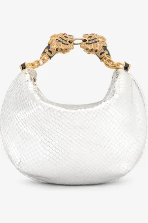 Roberto Cavalli Minibolso Hobo Roar Estampado Serpiente