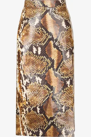 Roberto Cavalli Falda con Estampado de Pitón