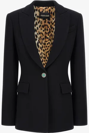 Roberto Cavalli Single-breasted wool blazer