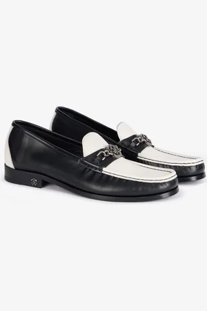 Roberto Cavalli Mocasines Bicolor Con Monograma Mirror Snake
