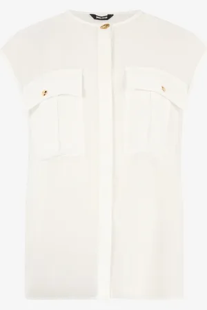 Roberto Cavalli Top Sin Mangas Transparente