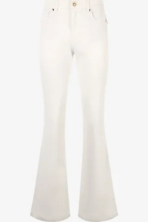 Roberto Cavalli Pantalones Évasé De Algodón Elástico