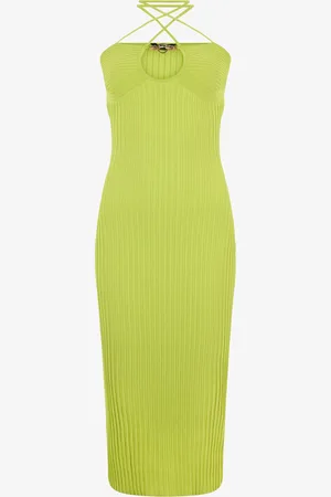 Roberto Cavalli Vestido Midi De Canalé