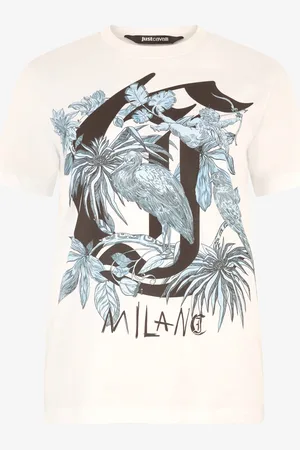 Roberto Cavalli Camiseta Con Estampado Y Monograma JC