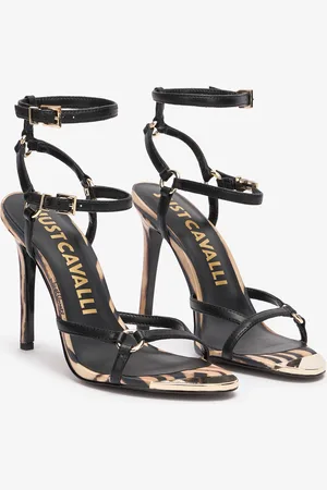 Roberto Cavalli Sandalias Tiger Skin Con Correas
