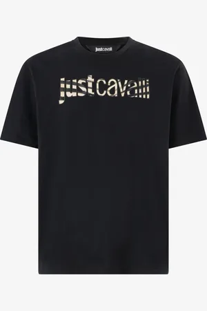 Roberto Cavalli Camiseta Con Logotipo Estampado Animal