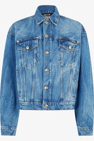 Roberto Cavalli Chaqueta Vaquera Con Logotipo