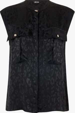 Roberto Cavalli Top Sin Mangas Con Motivo Jaguar Skin