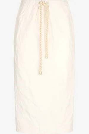 Roberto Cavalli Falda Midi con Cordón