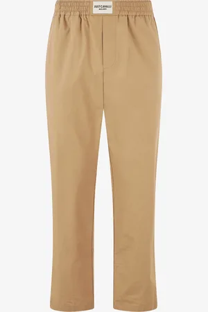 Roberto Cavalli Pantalones De Algodón Con Logotipo Frontal