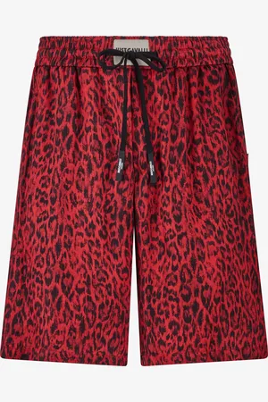 Roberto Cavalli Pantalones Cortos Con Estampado Jaguar Skin