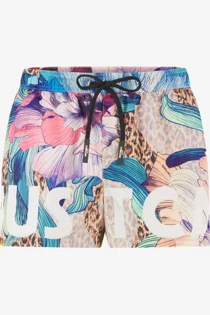 Roberto Cavalli Bañador Bóxer Con Estampado Floral Y Jaguar Skin