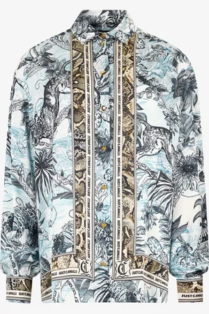 Roberto Cavalli Camisa Con Estampado Jungle Y Python
