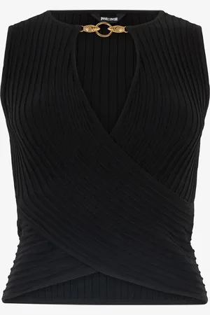 Roberto Cavalli Top Corto Sin Mangas De Canalé