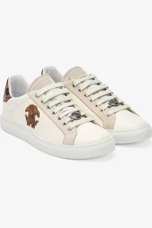 Roberto Cavalli Zapatillas Con Talón Python Y Parche