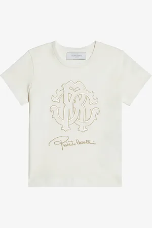 Roberto Cavalli Camiseta Con Monograma RC Y Logotipo Bordados