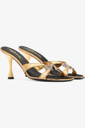 Roberto Cavalli Sandalias Con Estampado De Serpiente Y Serpiente Joya