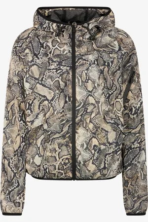 Roberto Cavalli Chaqueta Con Capucha Y Estampado Python