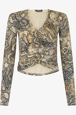 Roberto Cavalli Top Con Estampado Python