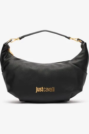 Roberto Cavalli Bolso Hobo Blando Con Logotipo
