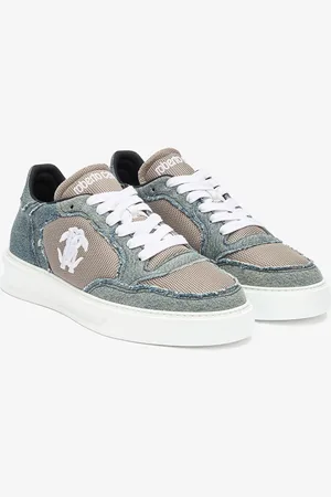 Roberto Cavalli Zapatillas De Denim Y Malla