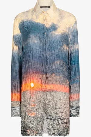 Roberto Cavalli Vestido con Estampado Sunrise