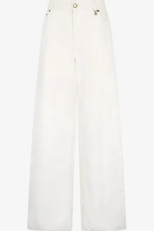 Roberto Cavalli Pantalones Estampados Wall Pierna Ancha