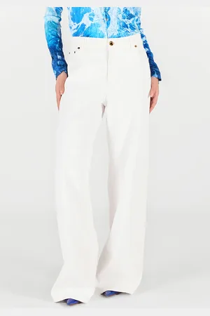Roberto Cavalli Pantalones Denim de Pierna Ancha