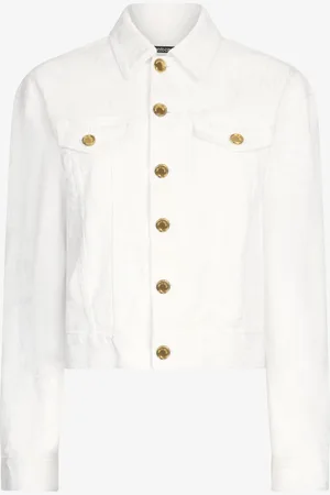 Roberto Cavalli Chaqueta Denim con Botones Dorados